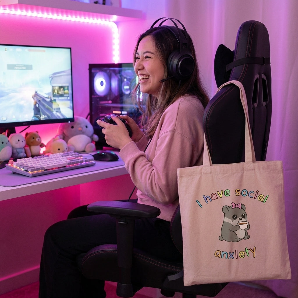 Eco-Friendly Social Anxiety Tote Bag